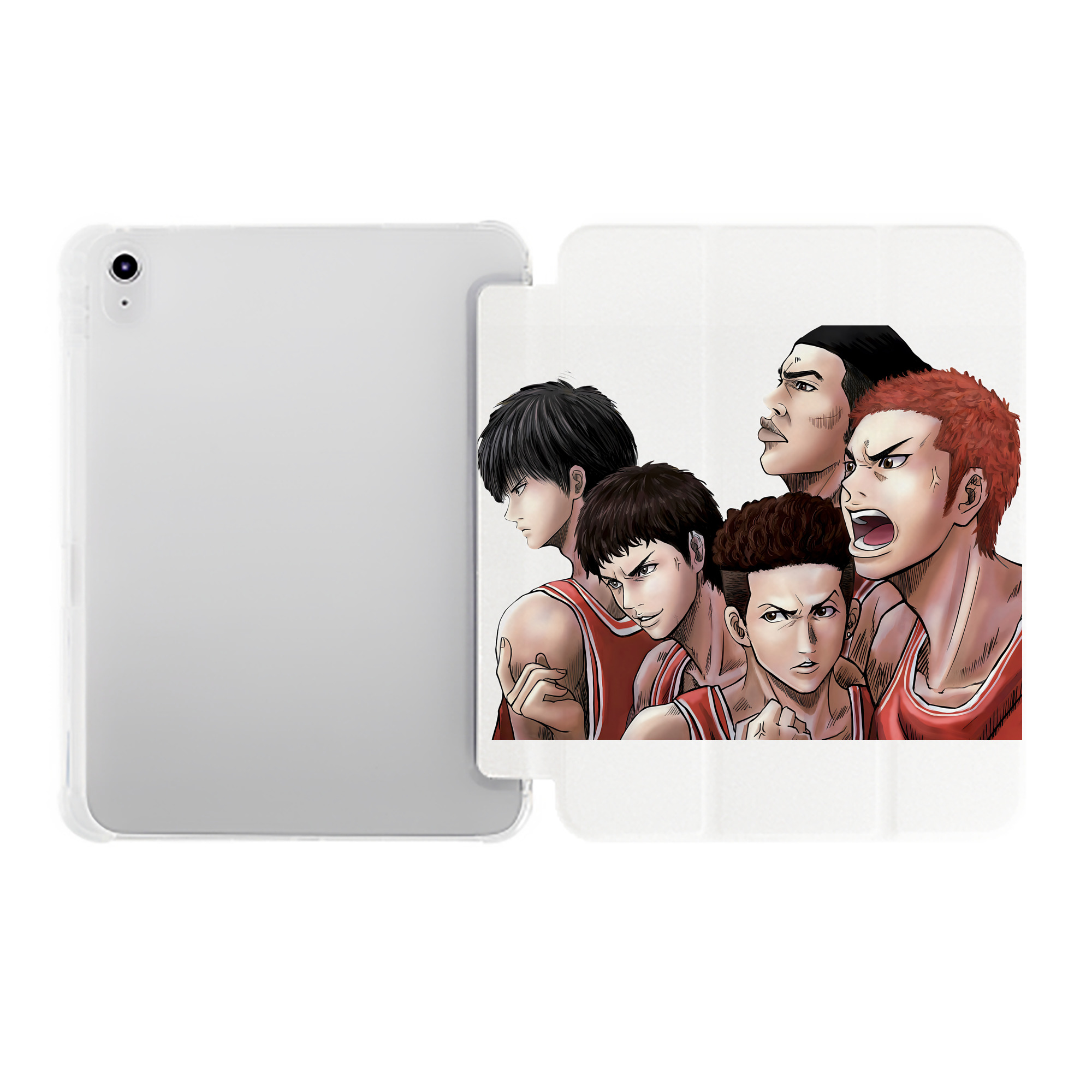 （画像用） SLAM DUNK／スラムダンク IPad ケース ペン収納付き 三つ折りスタンド PUレザー×シリコン 対応機種9.5/10.5/10.9インチ